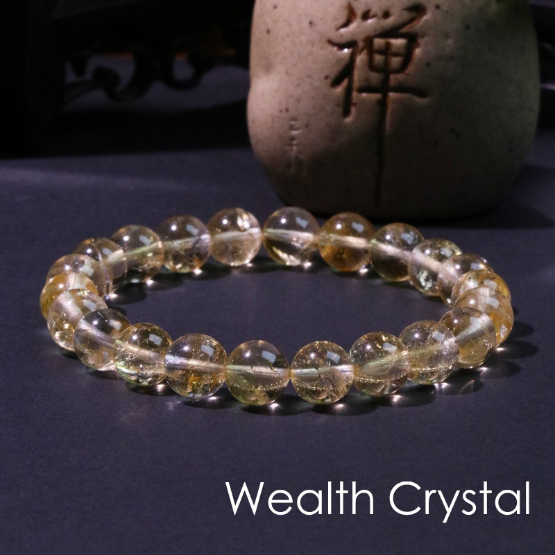 Natural citrine   loose beads  wealth crystals  yellow asai  bracelets  energy crystal stones  DIY jewelry bracelets